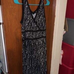 Ann Taylor Black and White Dress